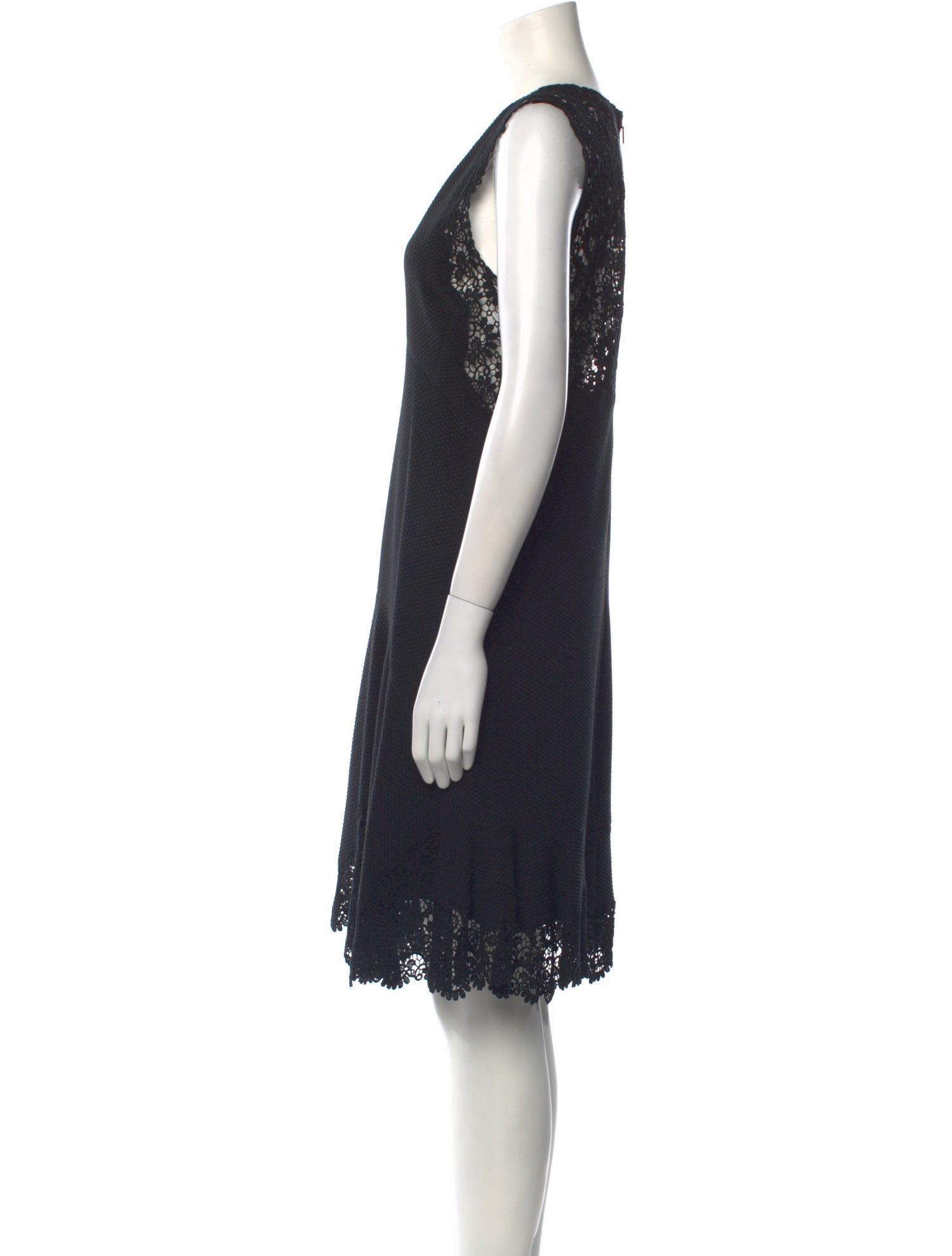 Rebecca Taylor V-Neck Knee-Length Dress