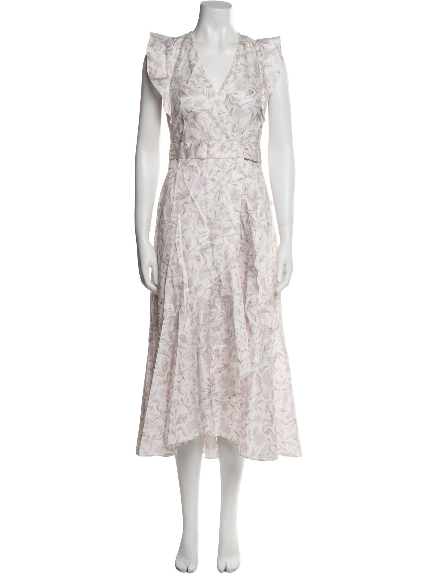 Rebecca Taylor Floral Print Long Dress