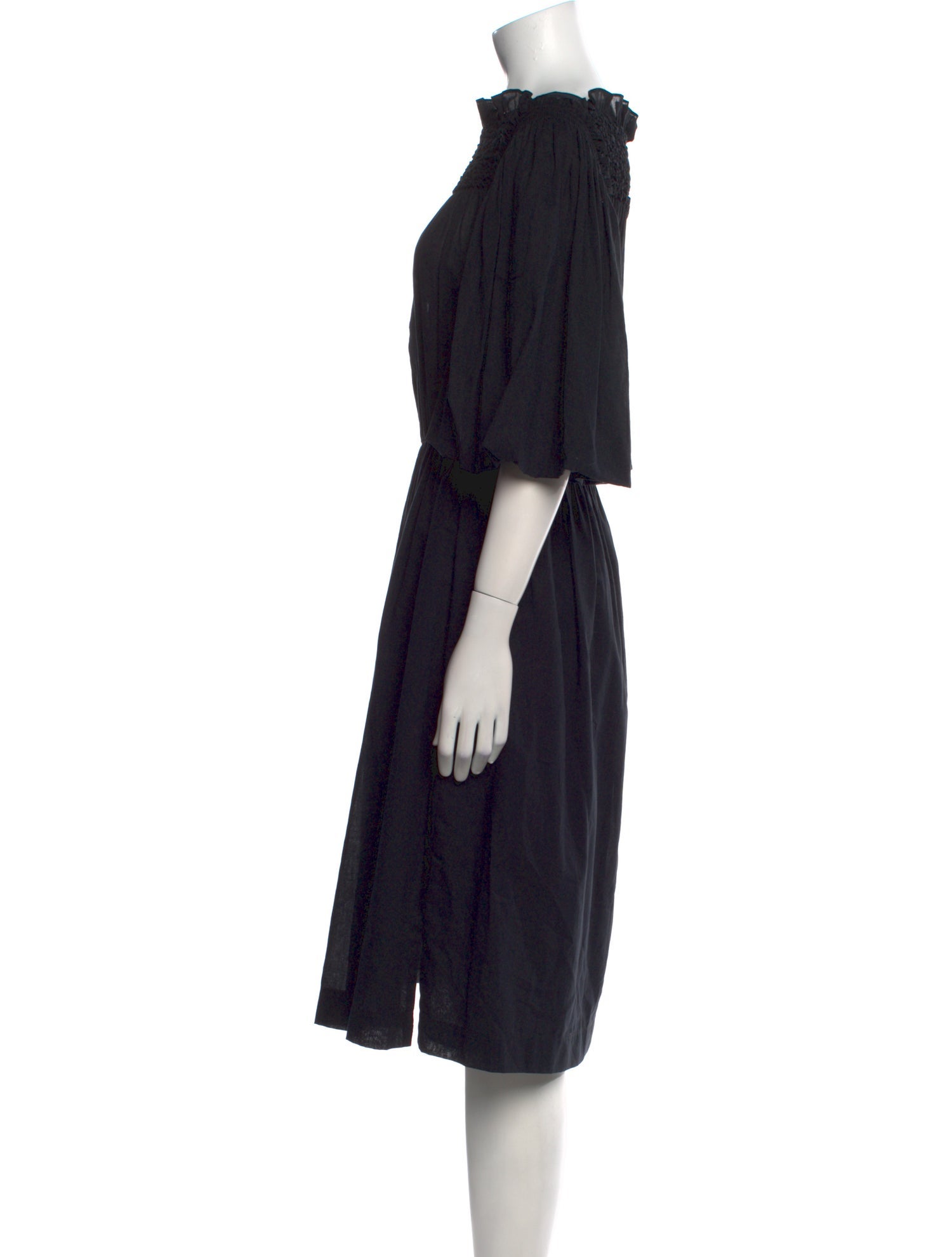 Rebecca Taylor Bateau Neckline Midi Length Dress