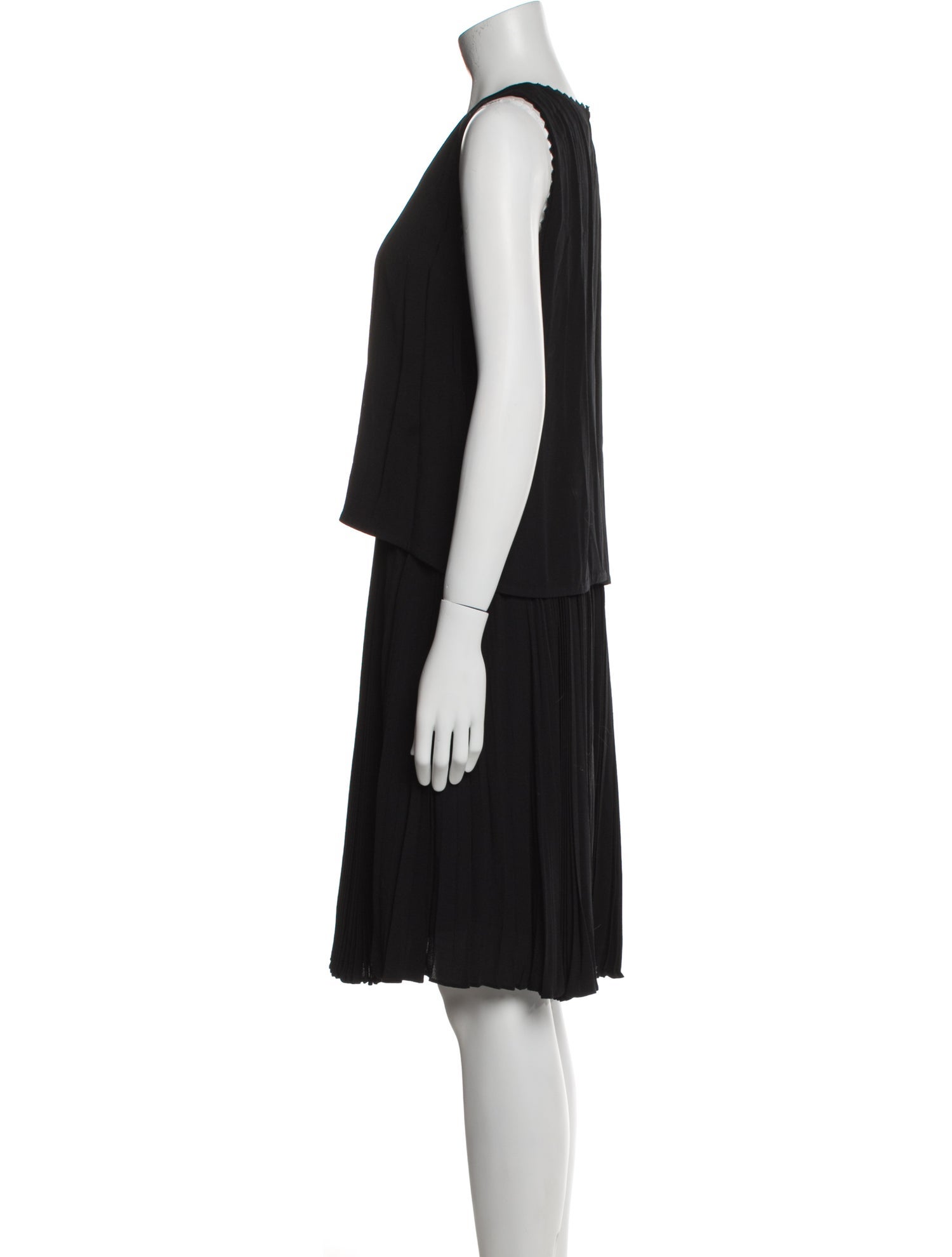 Rebecca Taylor Scoop Neck Knee-Length Dress
