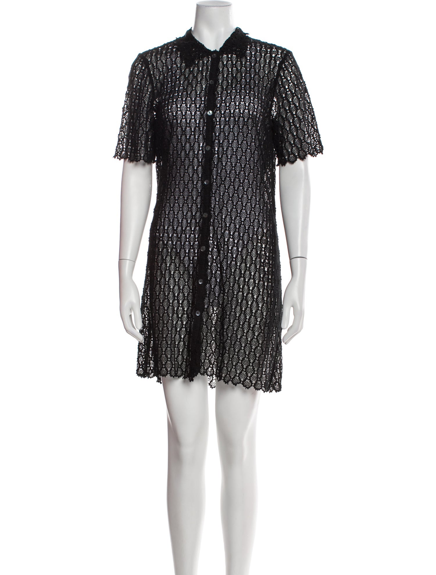 Rebecca Taylor Mock Neck Mini Dress