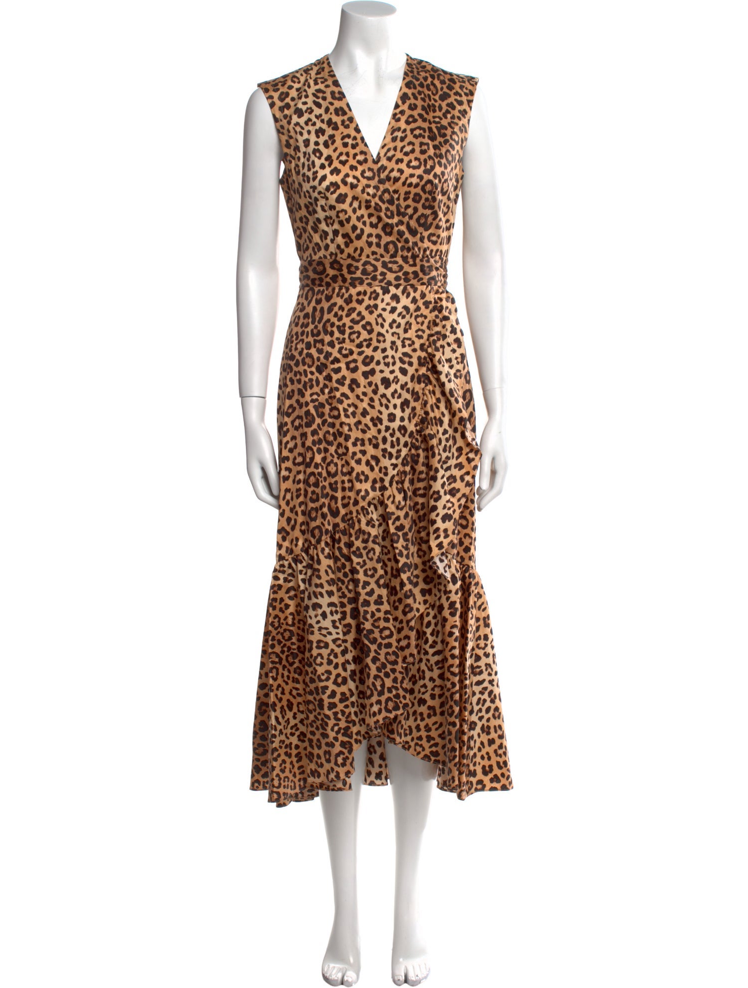 Rebecca Taylor Animal Print Long Dress