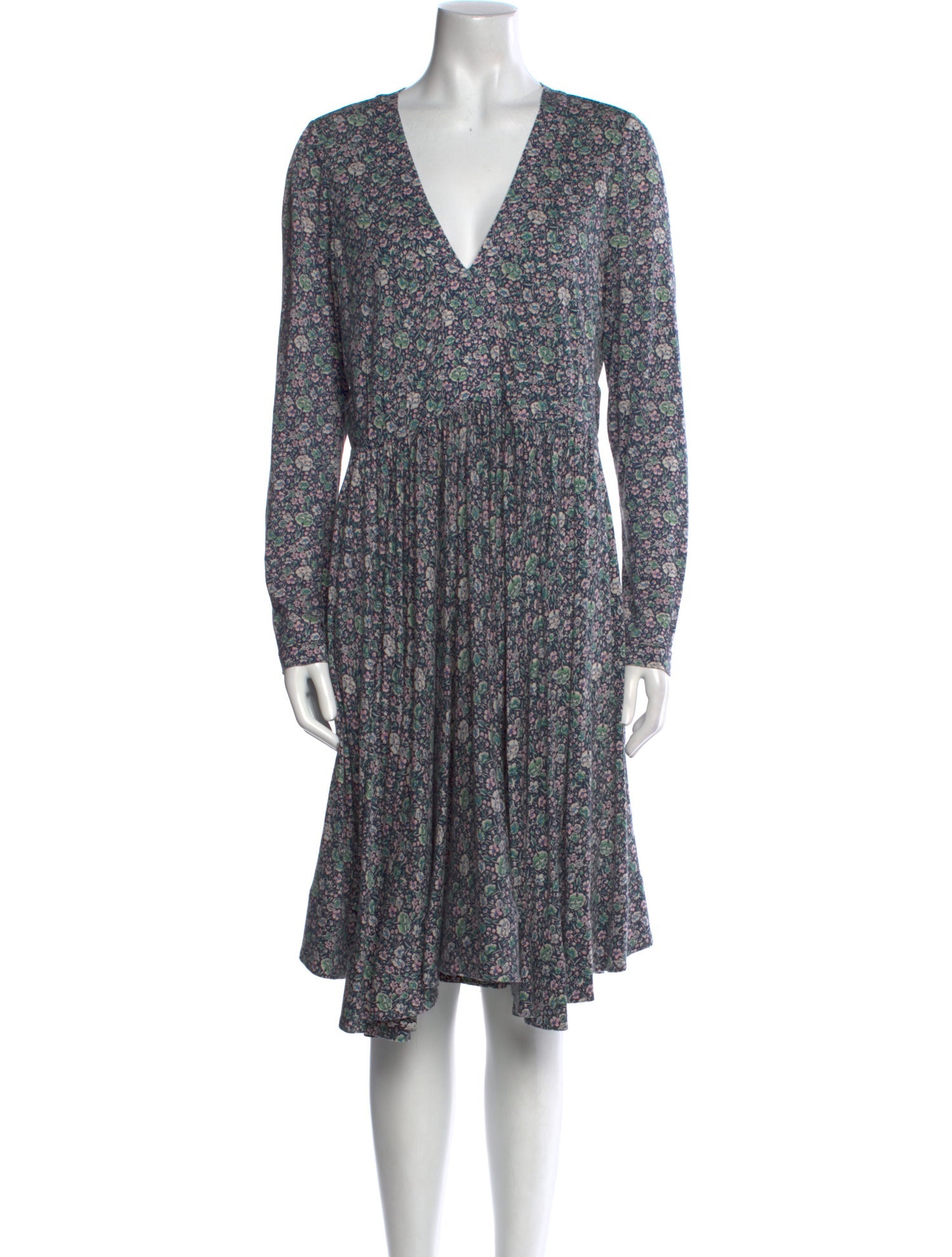 Rebecca Taylor Floral Print Midi Length Dress