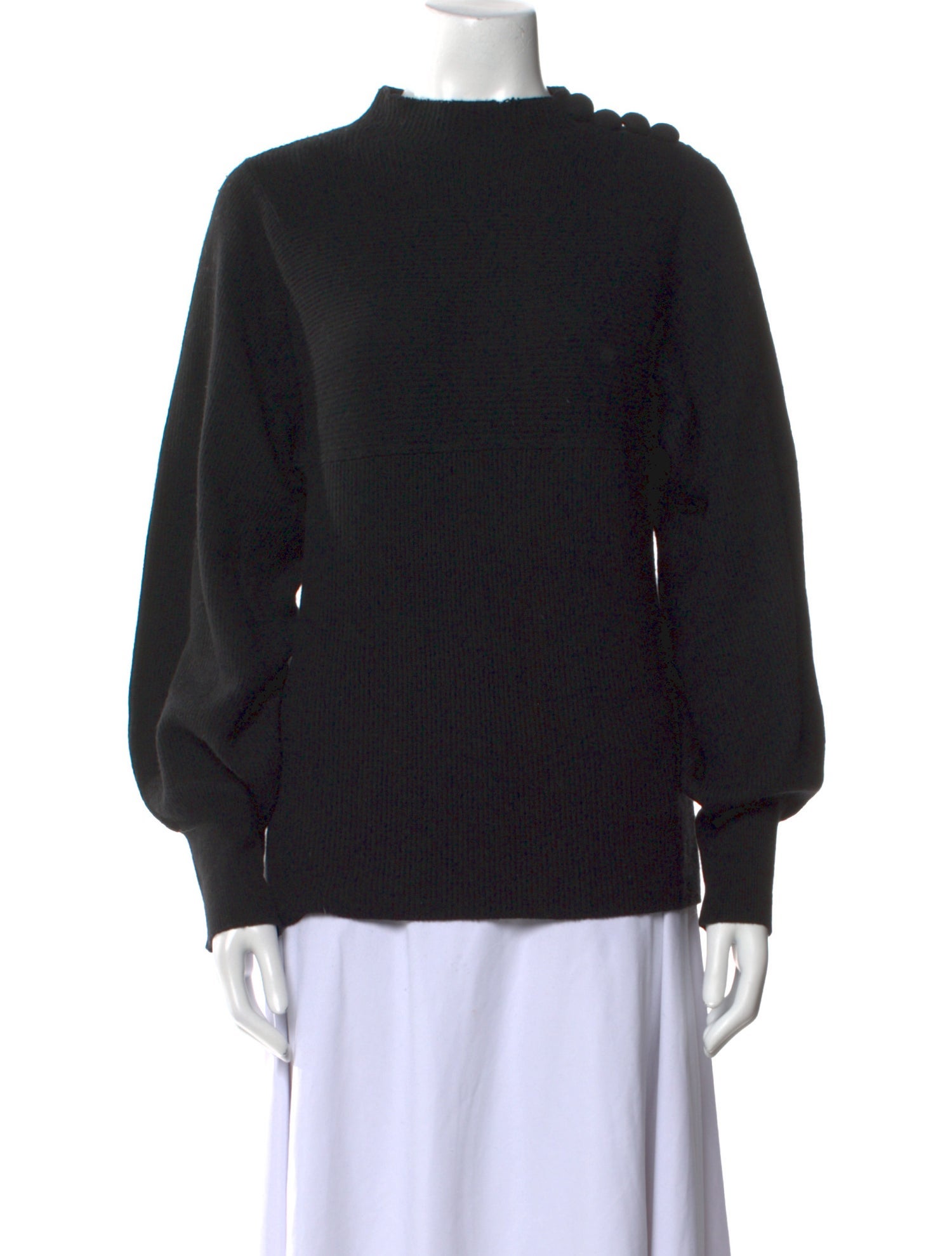 Rebecca Taylor Merino Wool Mock Neck Sweater