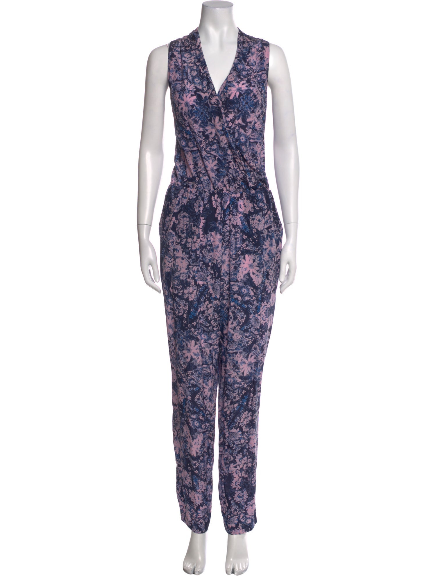 Rebecca Taylor Silk Floral Print Jumpsuit