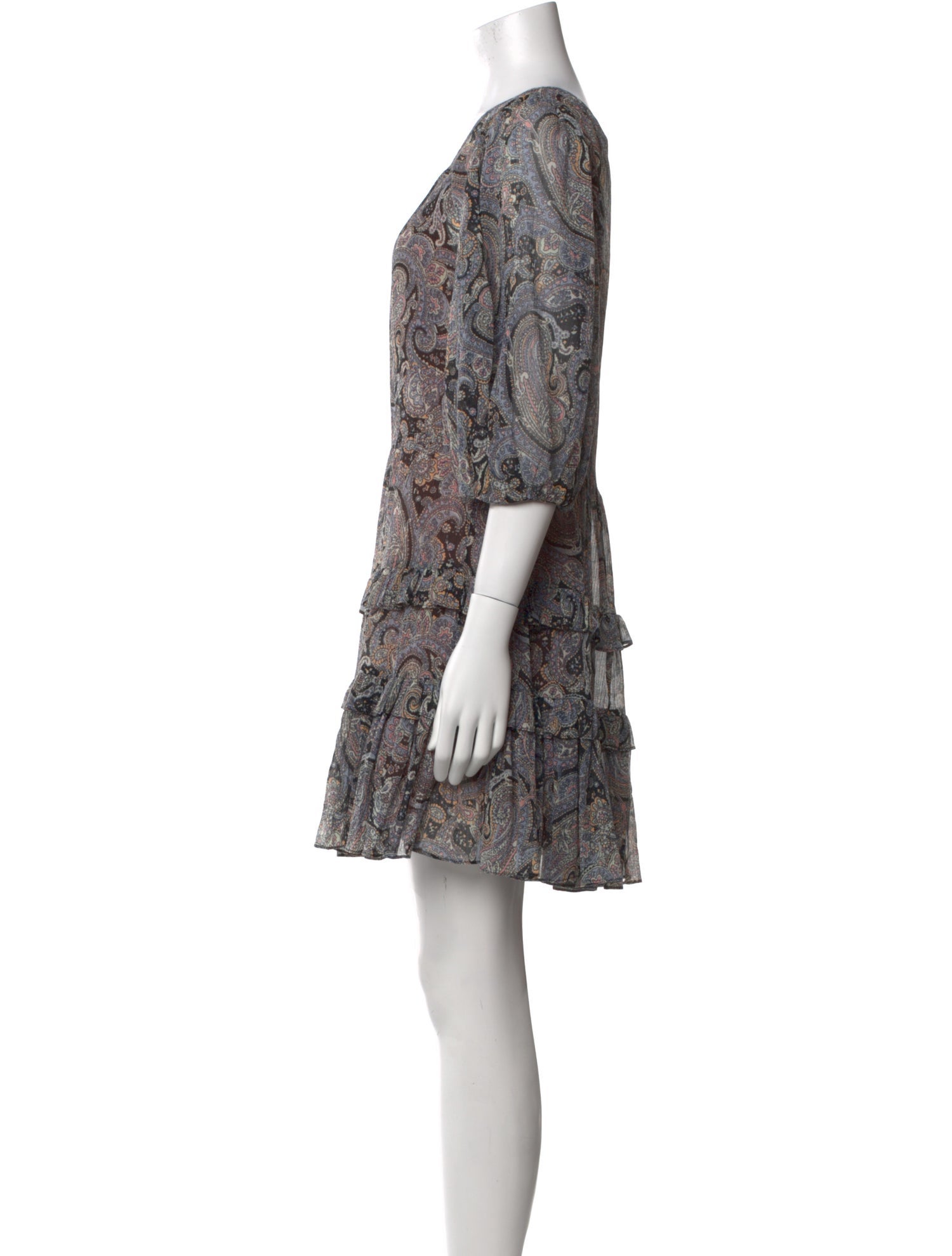 Rebecca Taylor Paisley Print Mini Dress