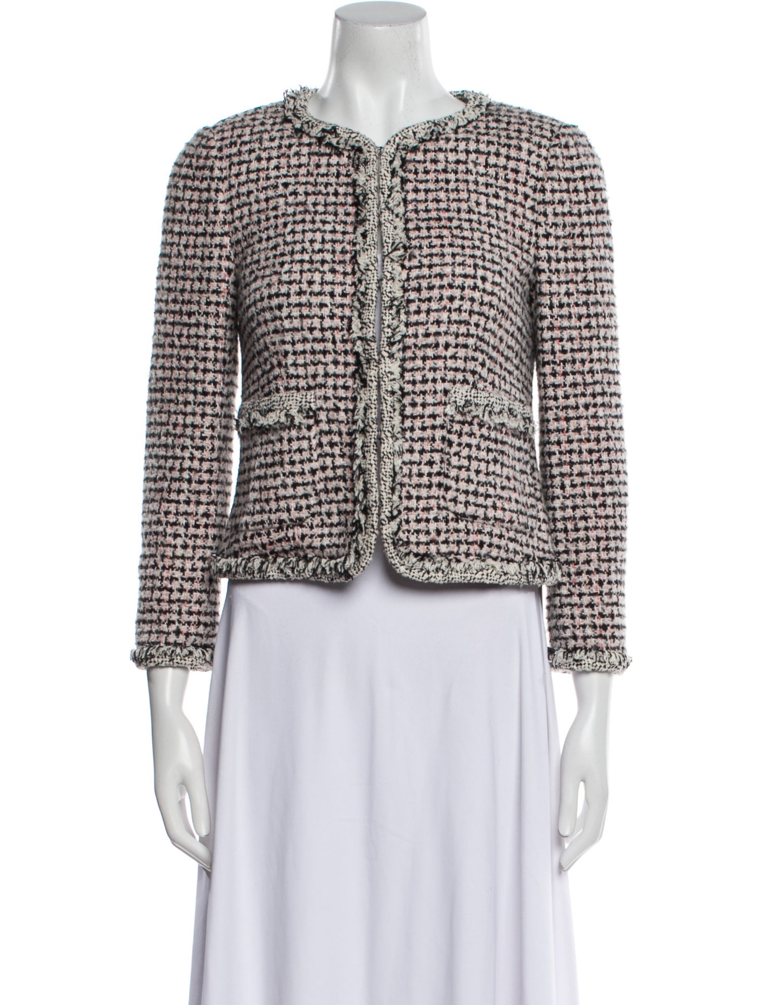 Rebecca Taylor Tweed Tweed Pattern Evening Jacket