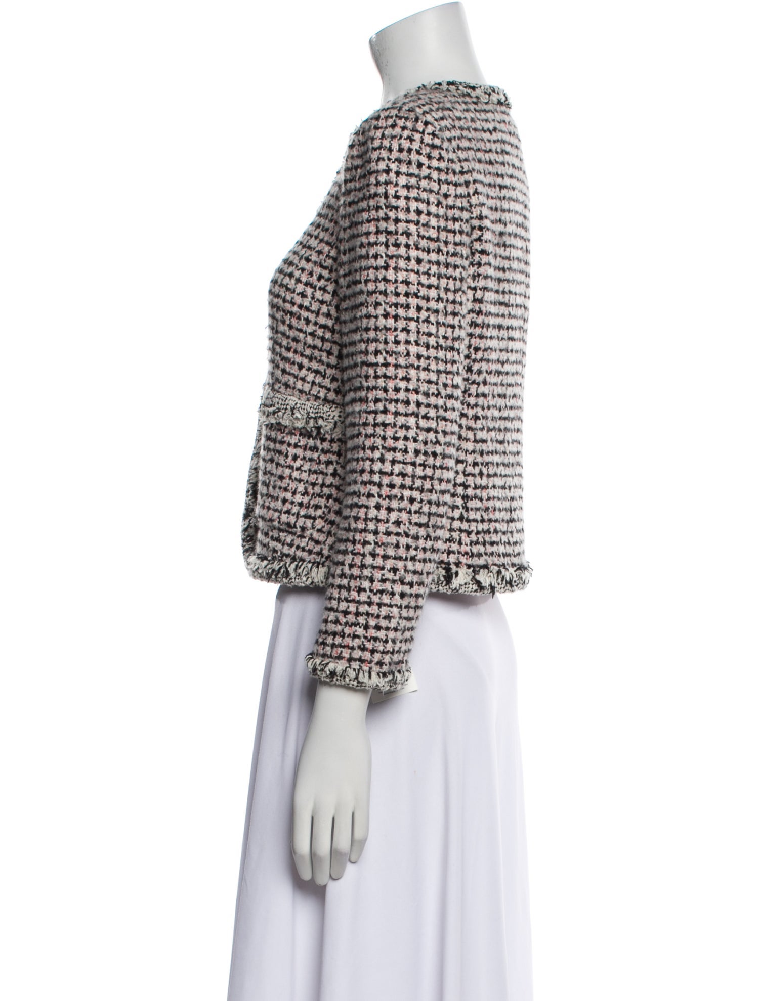 Rebecca Taylor Tweed Tweed Pattern Evening Jacket