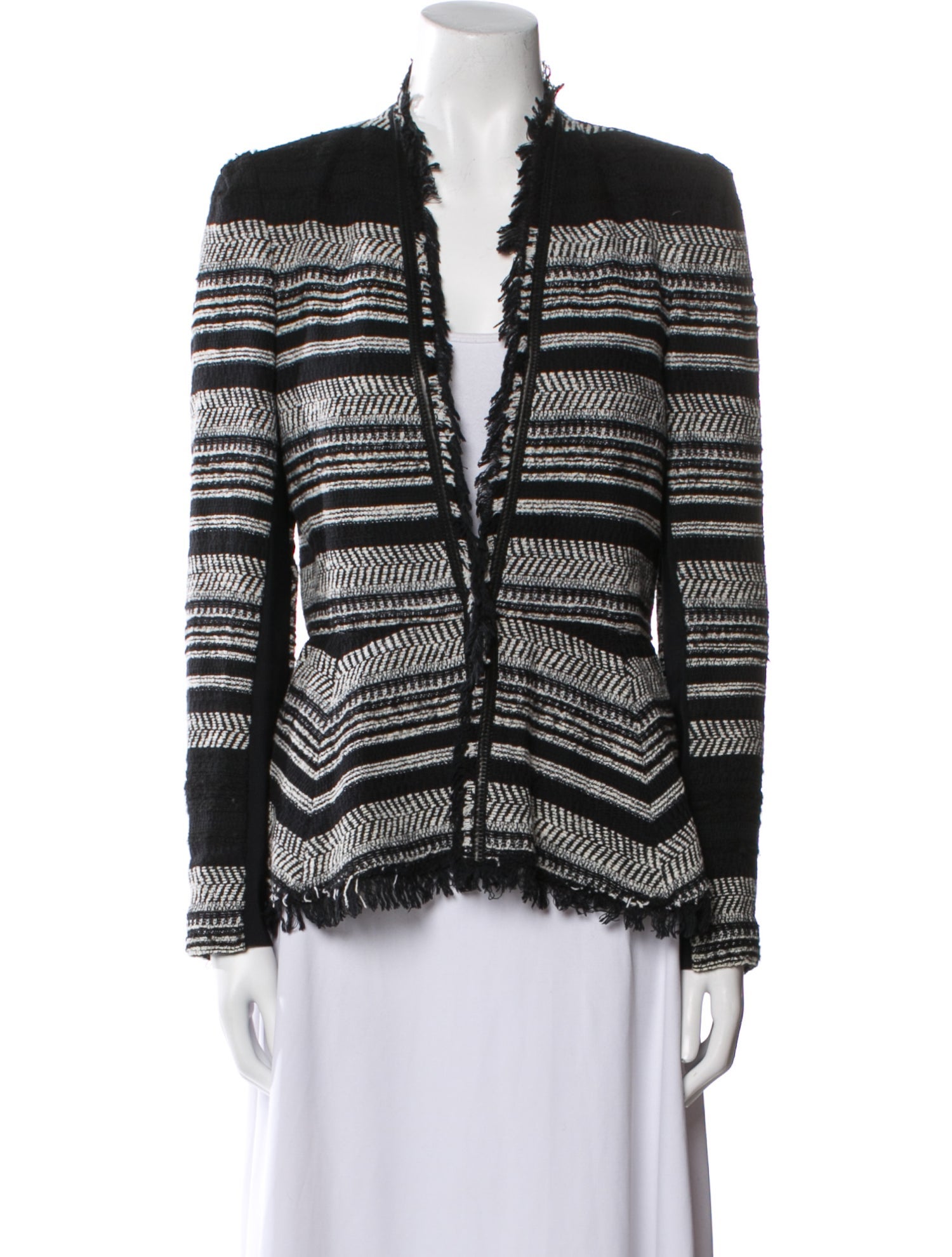 Rebecca Taylor Striped Evening Jacket