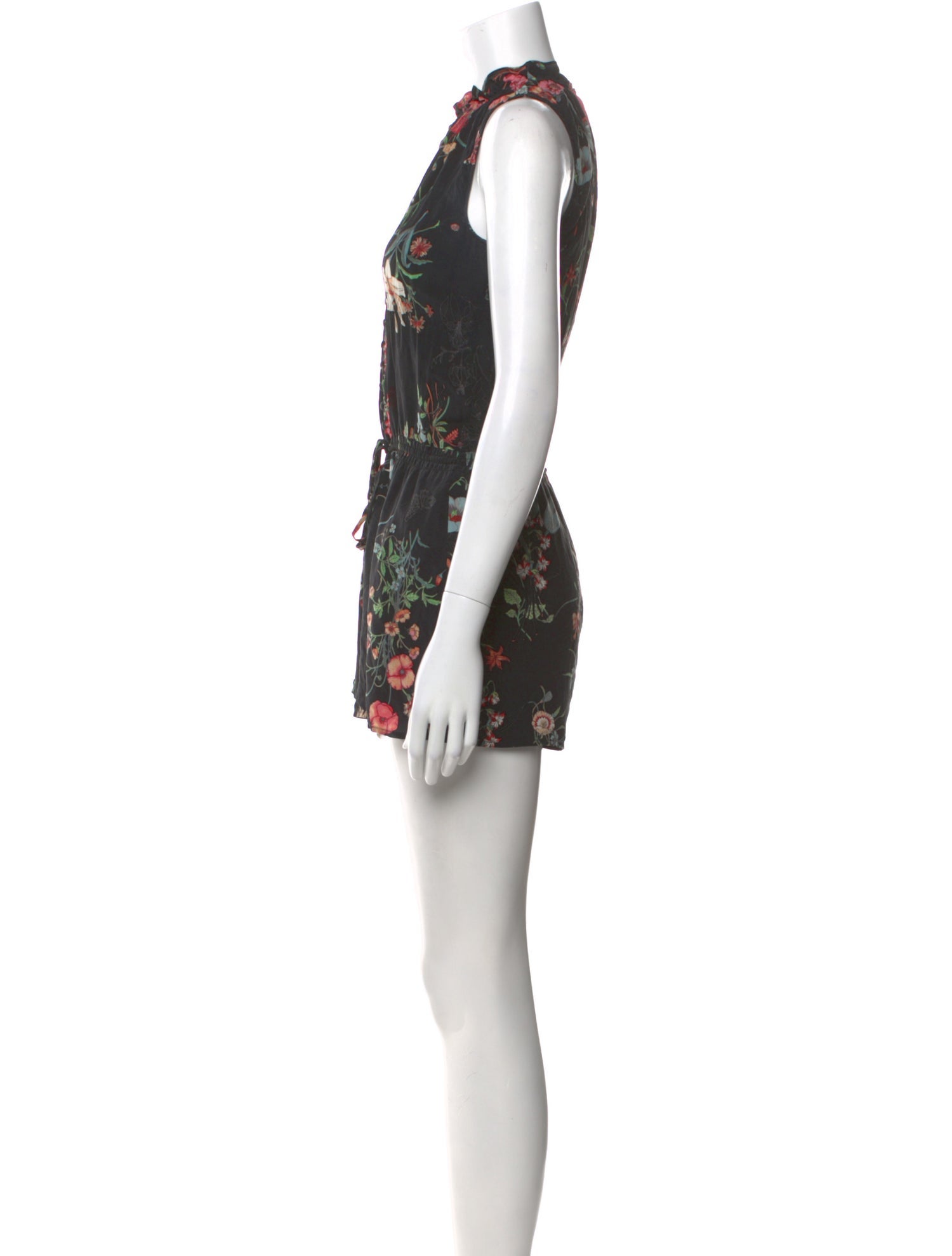 Rebecca Taylor Silk Floral Print Romper