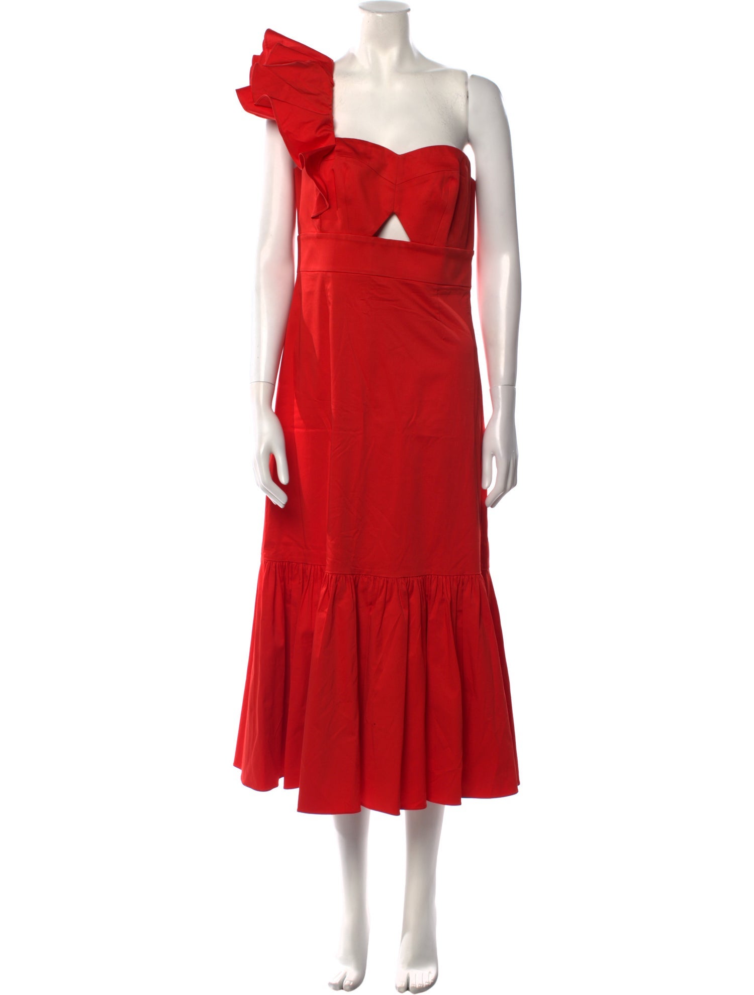 Rebecca Taylor One-Shoulder Long Dress