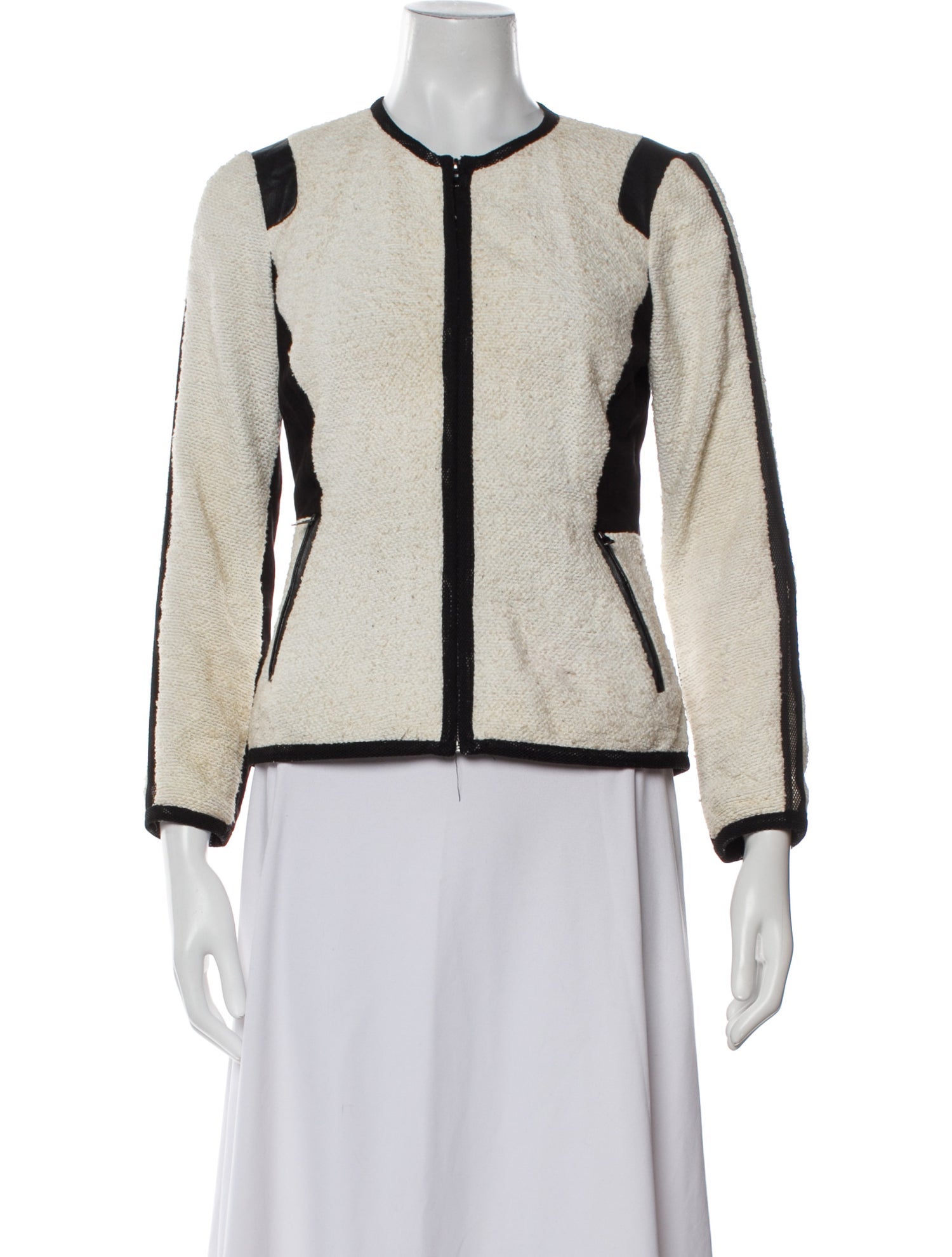Rebecca Taylor Colorblock Pattern Evening Jacket
