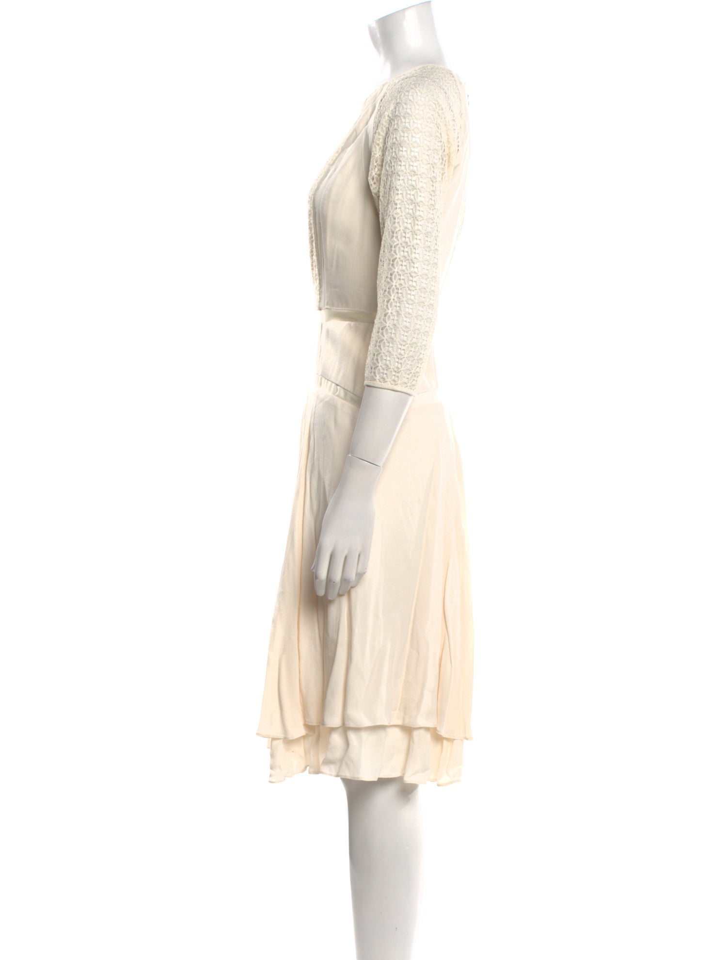 Rebecca Taylor Crew Neck Knee-Length Dress