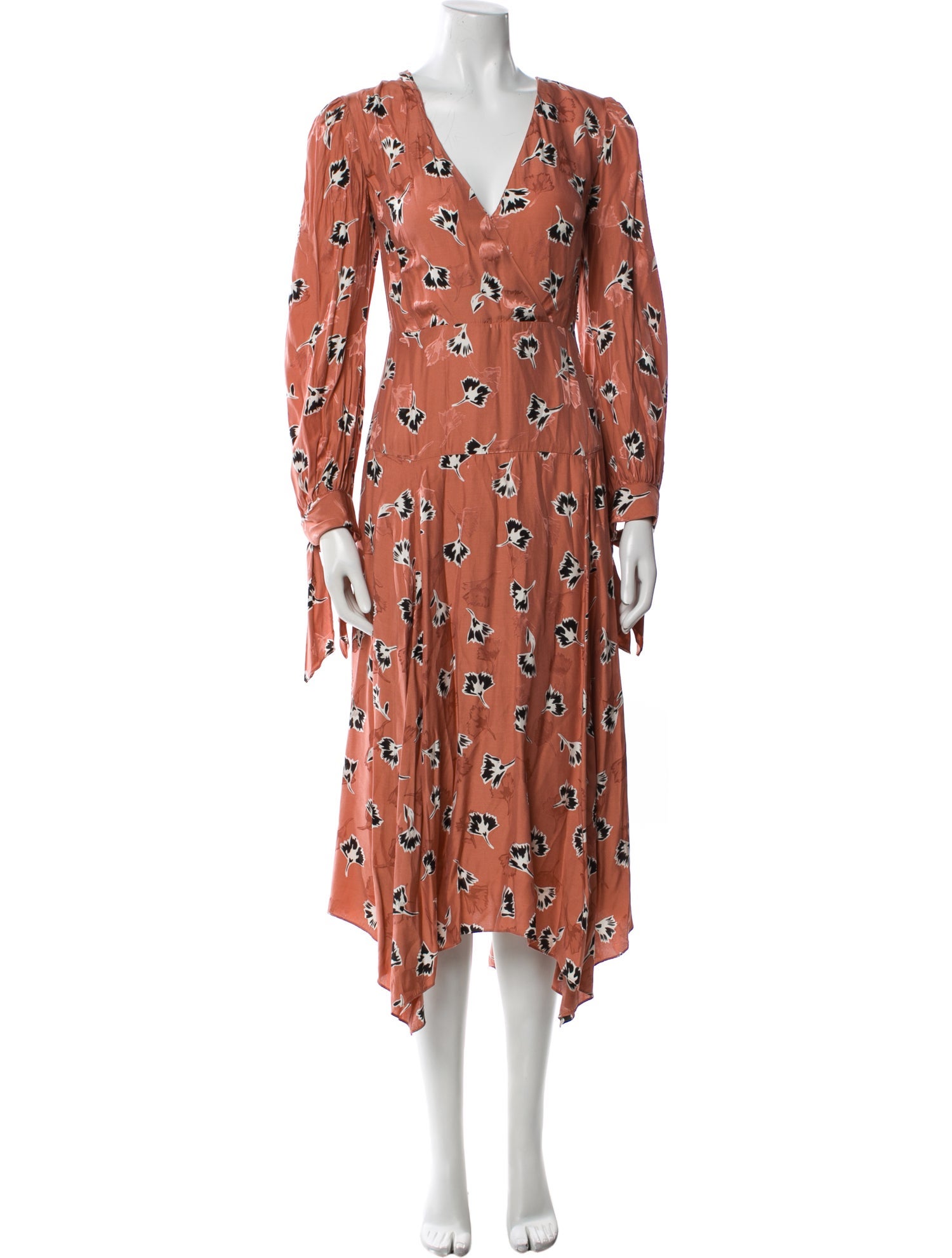 Rebecca Taylor Floral Print Long Dress