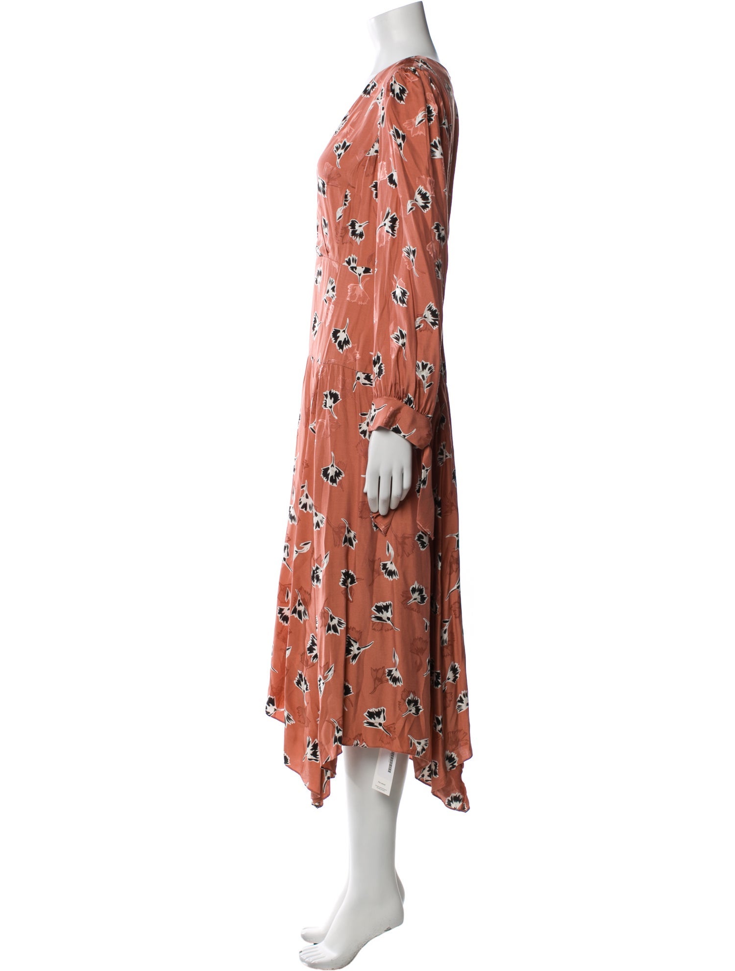 Rebecca Taylor Floral Print Long Dress