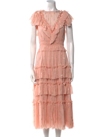 Rebecca Taylor Silk Midi Length Dress