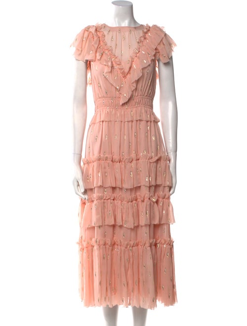 Rebecca Taylor Silk Midi Length Dress