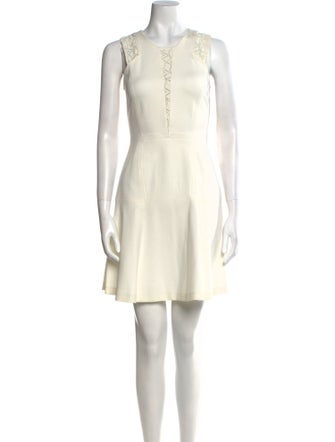 Rebecca Taylor Scoop Neck Mini Dress