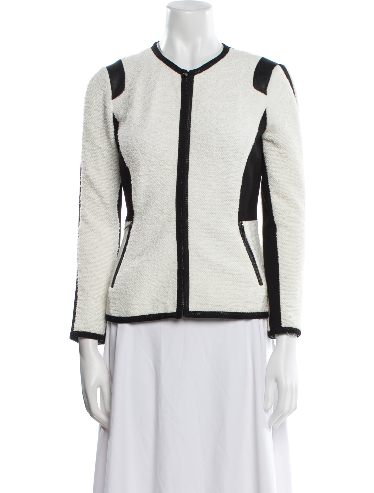 Rebecca Taylor Colorblock Pattern Evening Jacket