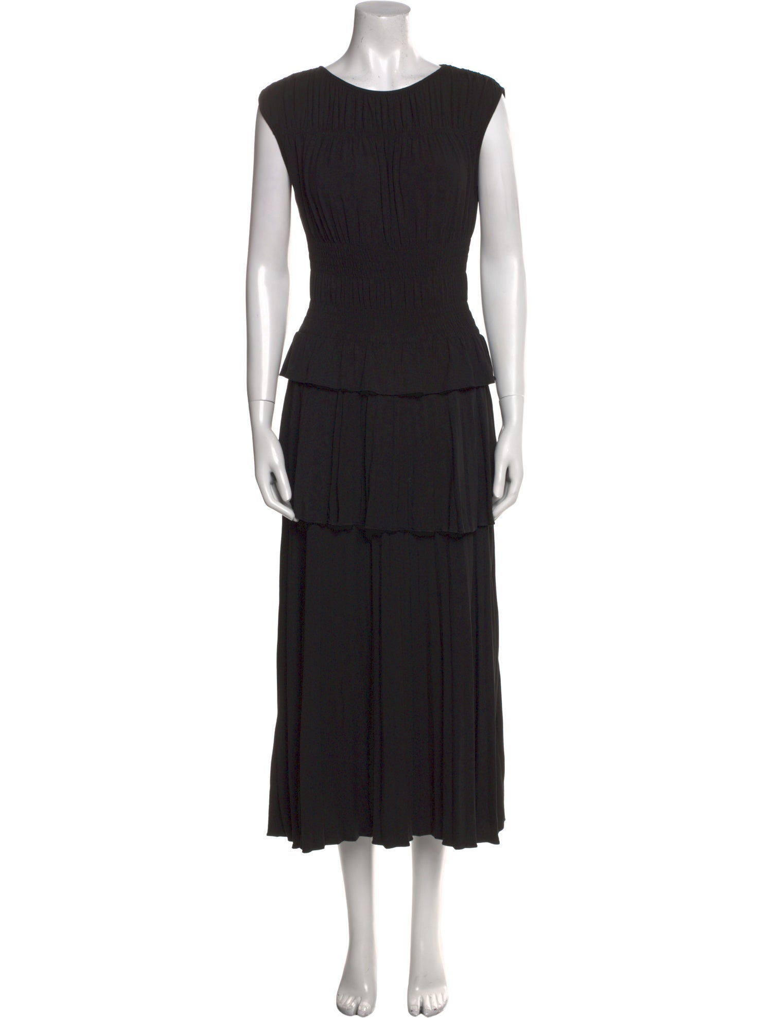 Rebecca Taylor Crew Neck Long Dress