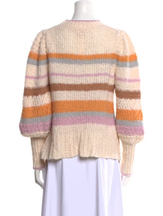 Rebecca Taylor Striped Crew Neck Sweater