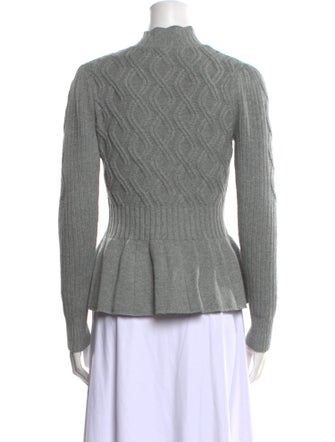 Rebecca Taylor Merino Wool Mock Neck Top