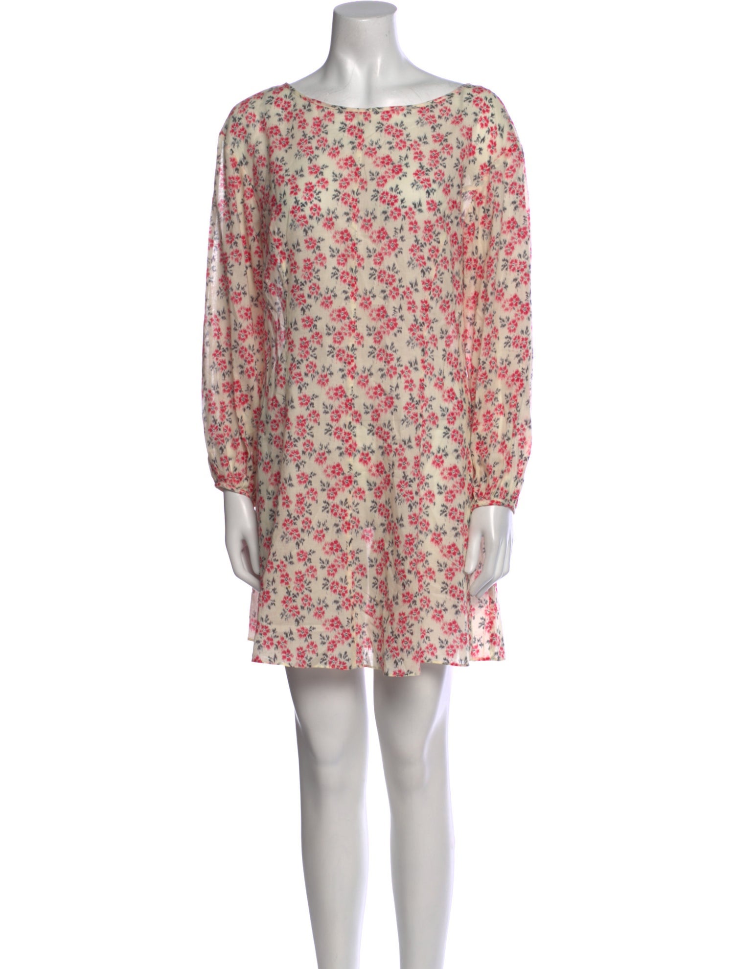 Rebecca Taylor Floral Print Mini Dress