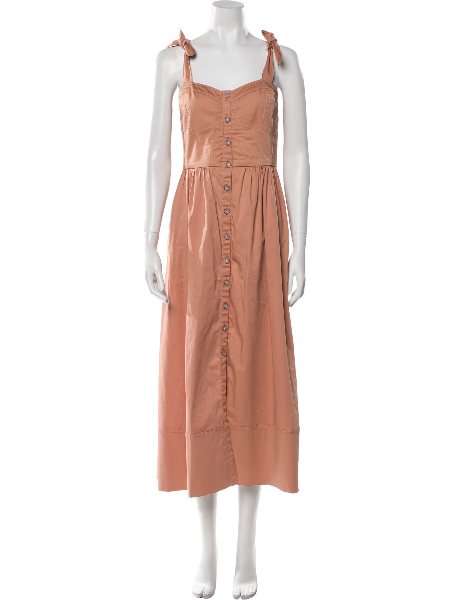 Rebecca Taylor Square Neckline Long Dress