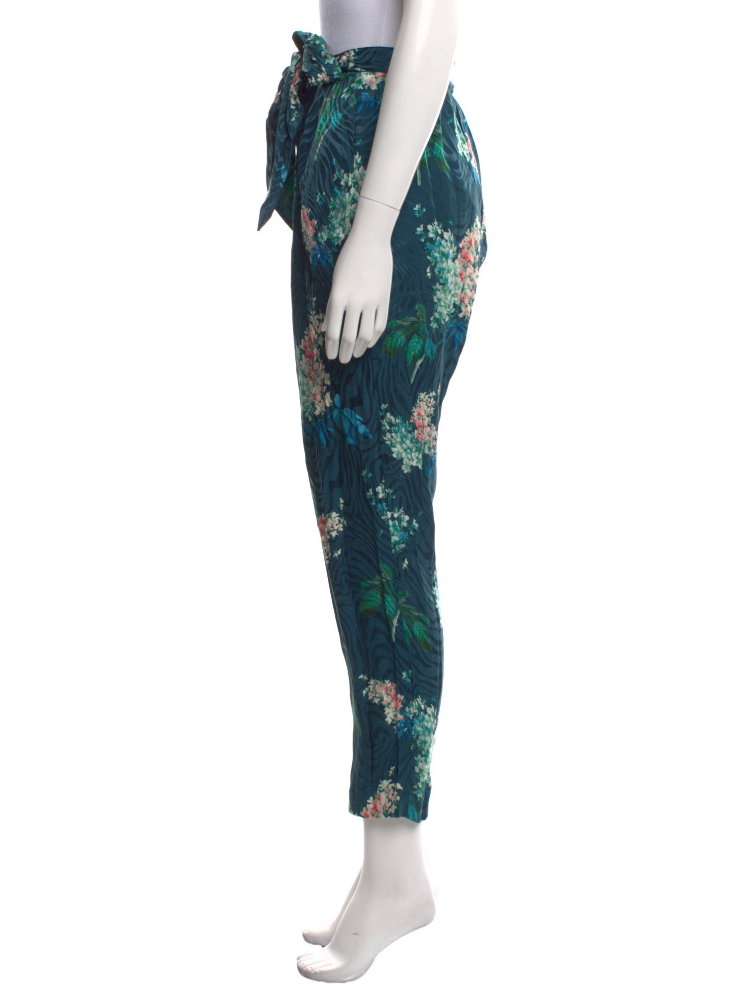 Rebecca Taylor Floral Print Straight Leg Pants w/ Tags