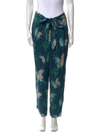 Rebecca Taylor Printed Straight Leg Pants
