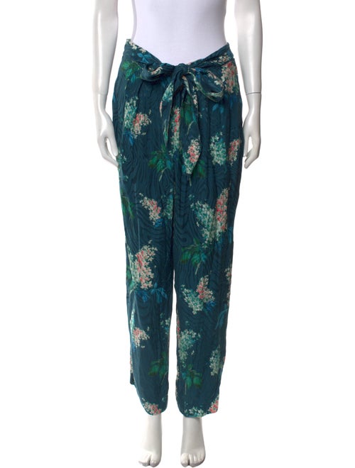 Rebecca Taylor Printed Straight Leg Pants