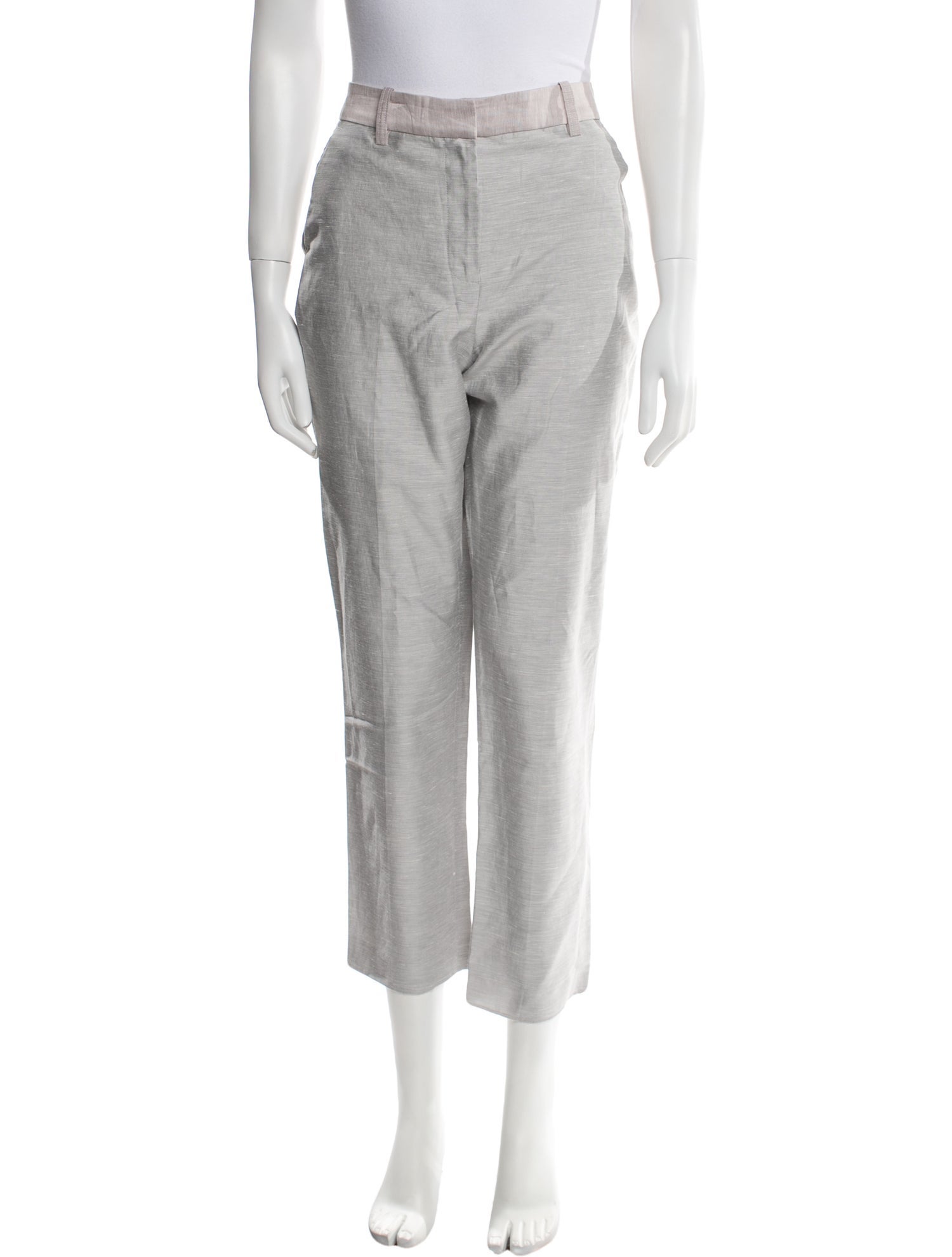 Rebecca Taylor Linen Straight Leg Pants