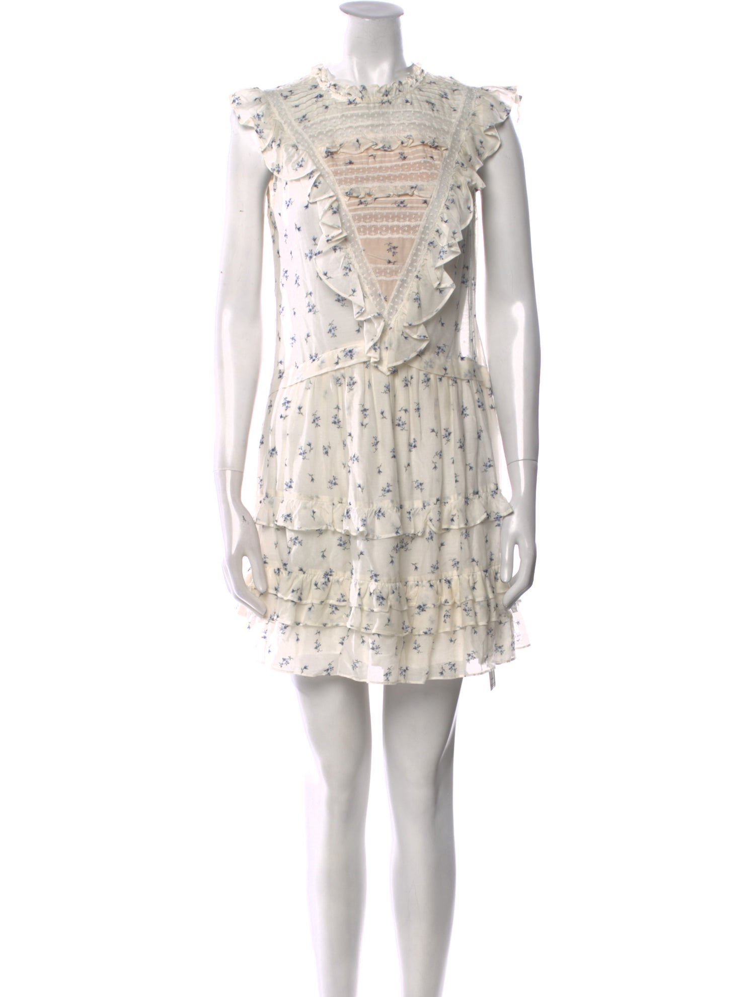 Rebecca Taylor Floral Print Mini Dress