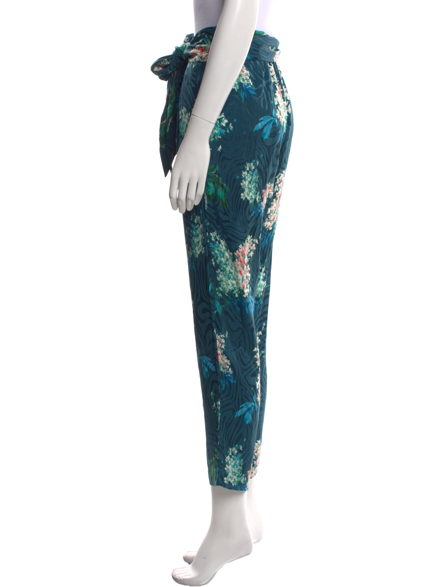 Rebecca Taylor Silk Straight Leg Pants