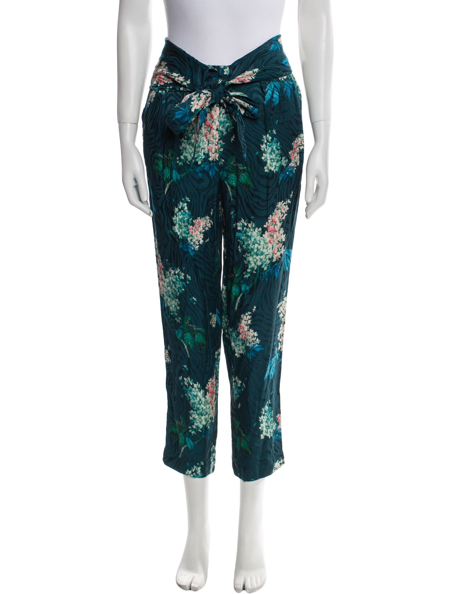 Rebecca Taylor Floral Print Straight Leg Pants w/ Tags