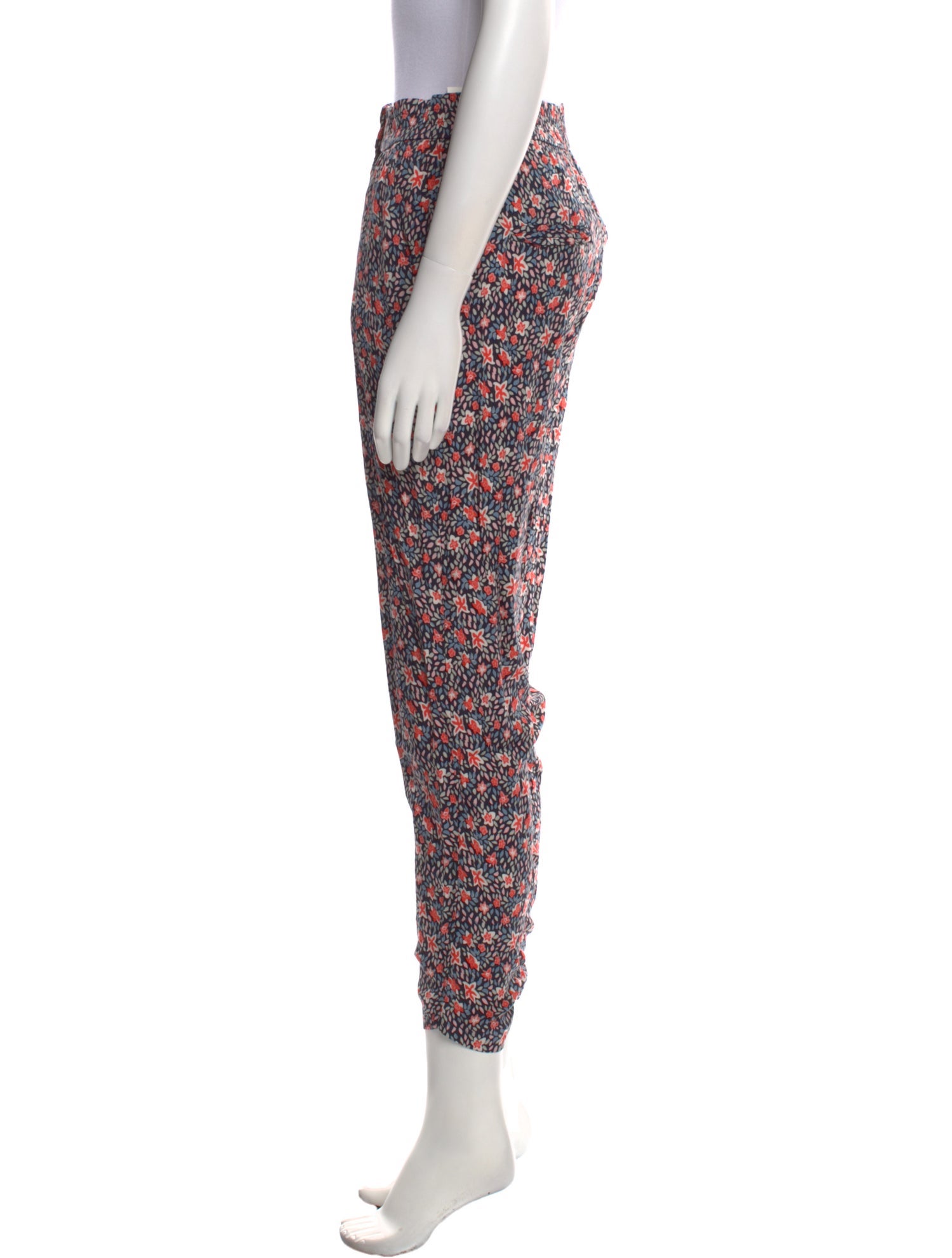 Rebecca Taylor Floral Print Skinny Leg Pants w/ Tags