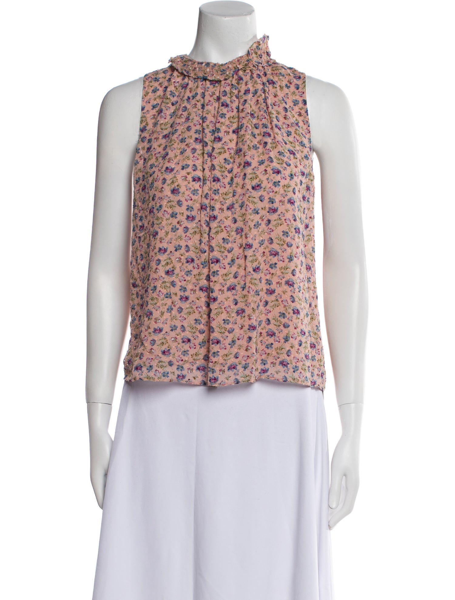 Rebecca Taylor Silk Floral Print Top w/ Tags