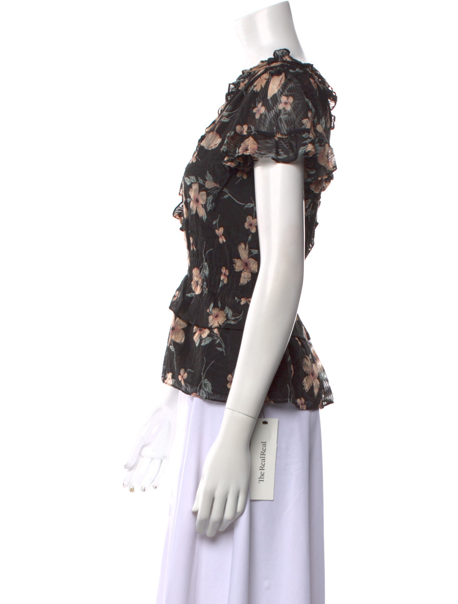 Rebecca Taylor Silk Floral Print Blouse