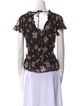 Rebecca Taylor Silk Floral Print Blouse