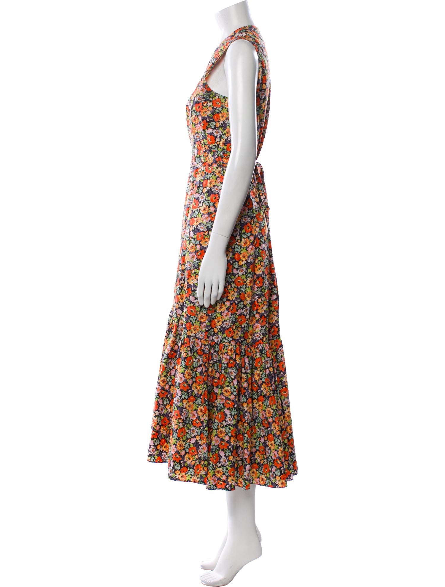 Rebecca Taylor Floral Print Long Dress