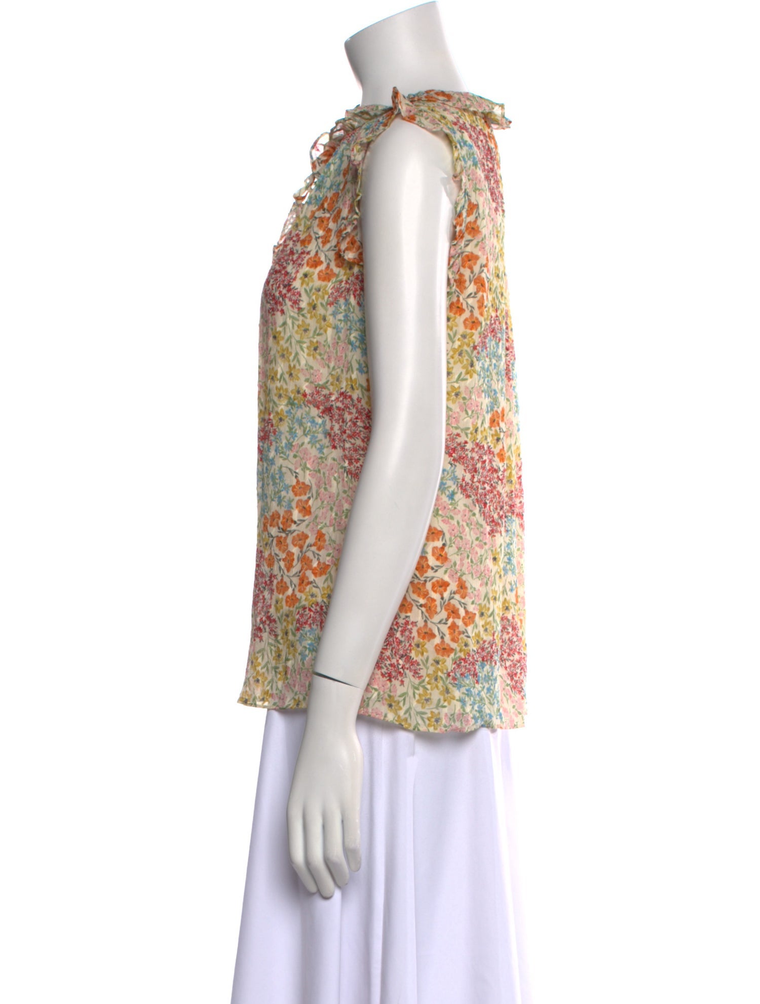 Rebecca Taylor Silk Floral Print Blouse