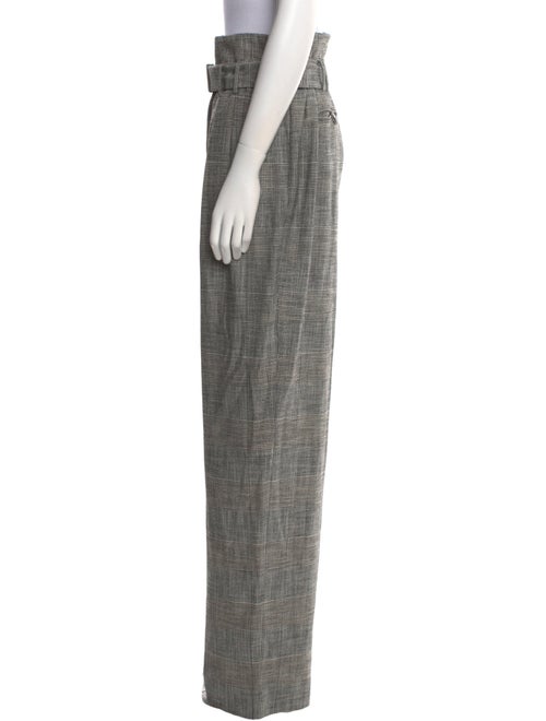 Rebecca Taylor Plaid Print Wide Leg Pants