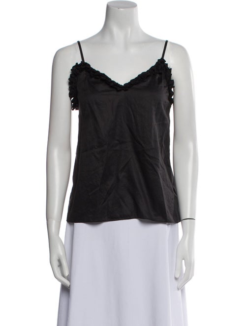Rebecca Taylor V-Neck Sleeveless Top