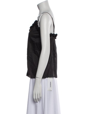 Rebecca Taylor V-Neck Sleeveless Top