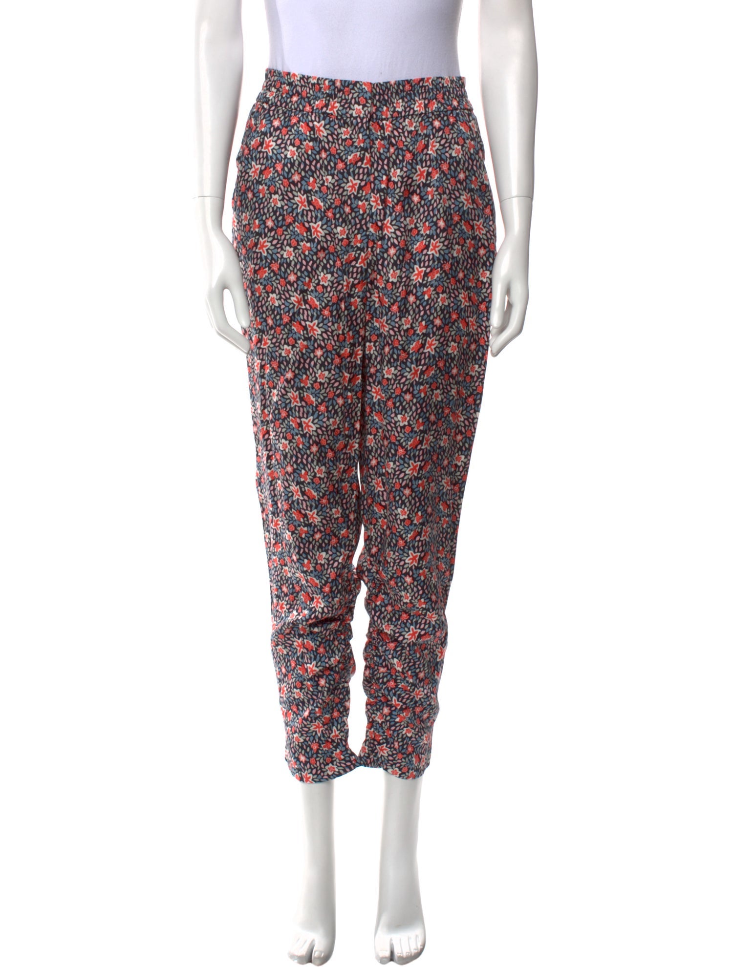 Rebecca Taylor Floral Print Skinny Leg Pants