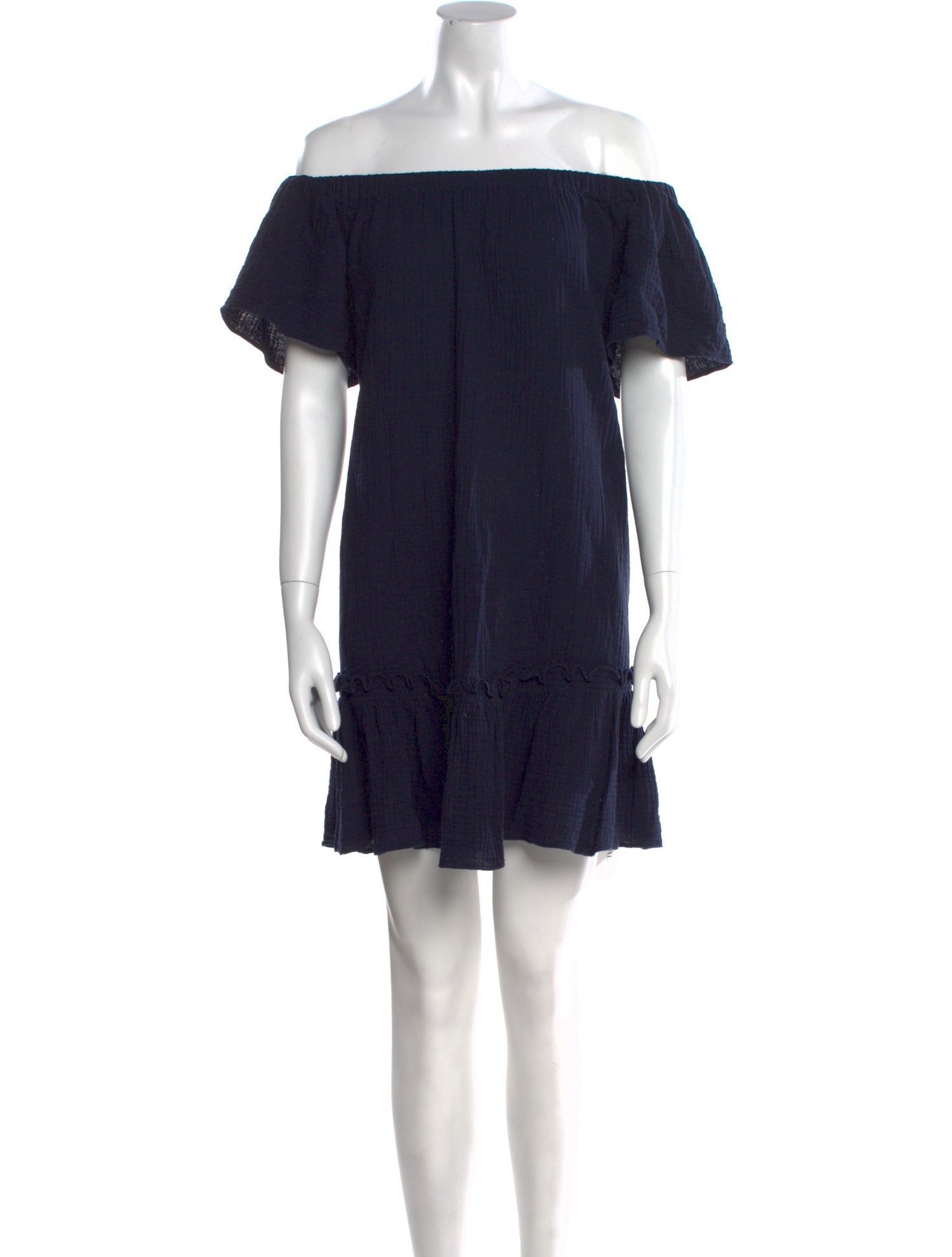 Rebecca Taylor Off-The-Shoulder Mini Dress