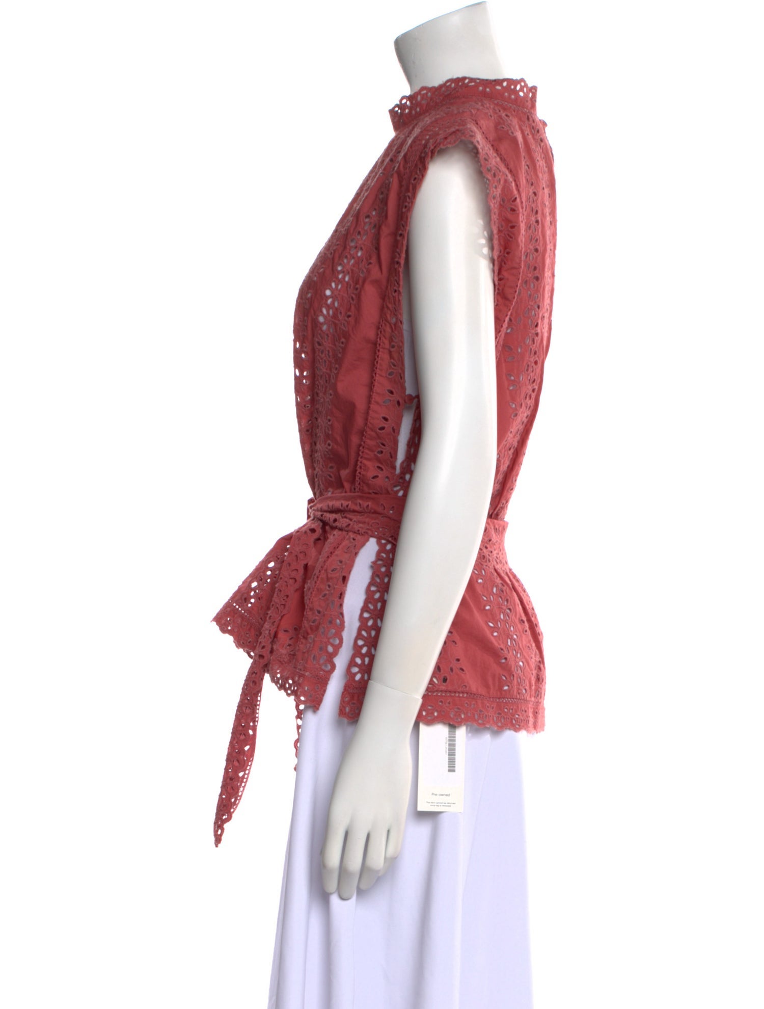 Rebecca Taylor Eyelet Mock Neck Blouse w/ Tags