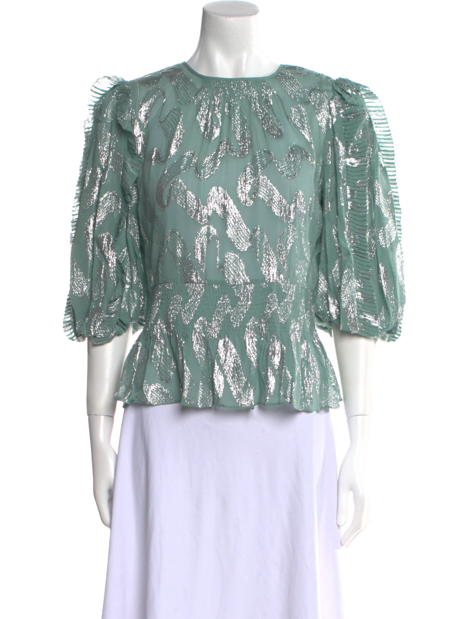 Rebecca Taylor Silk Printed Blouse w/ Tags