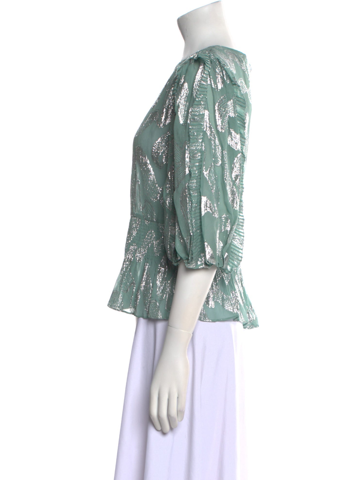 Rebecca Taylor Silk Printed Blouse w/ Tags