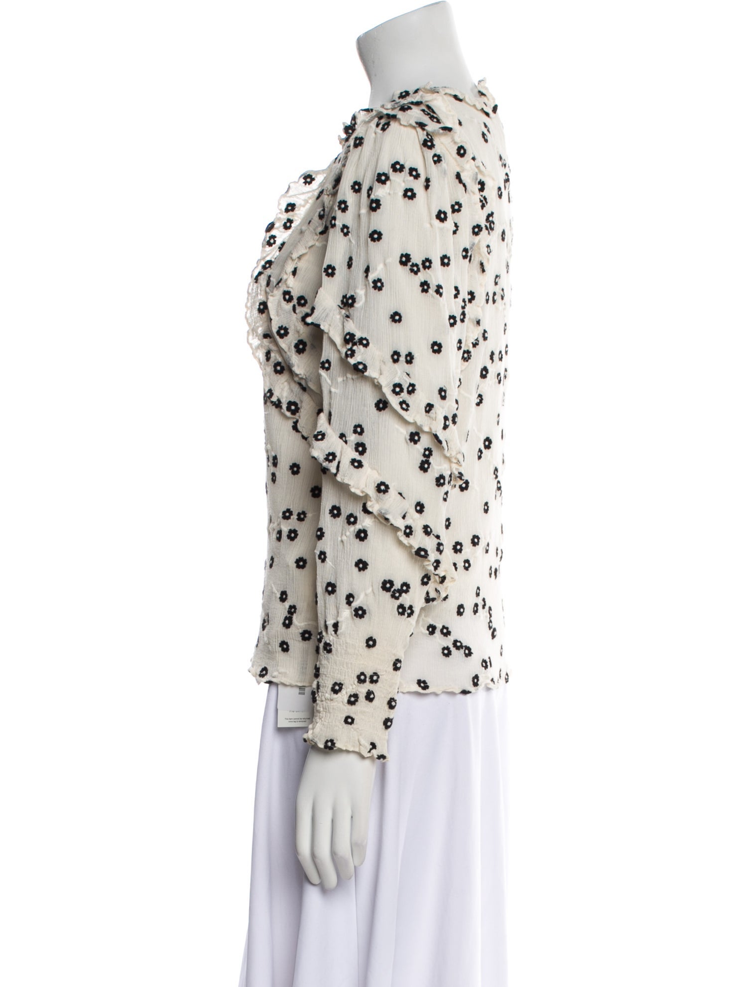 Rebecca Taylor Printed Mock Neck Blouse w/ Tags